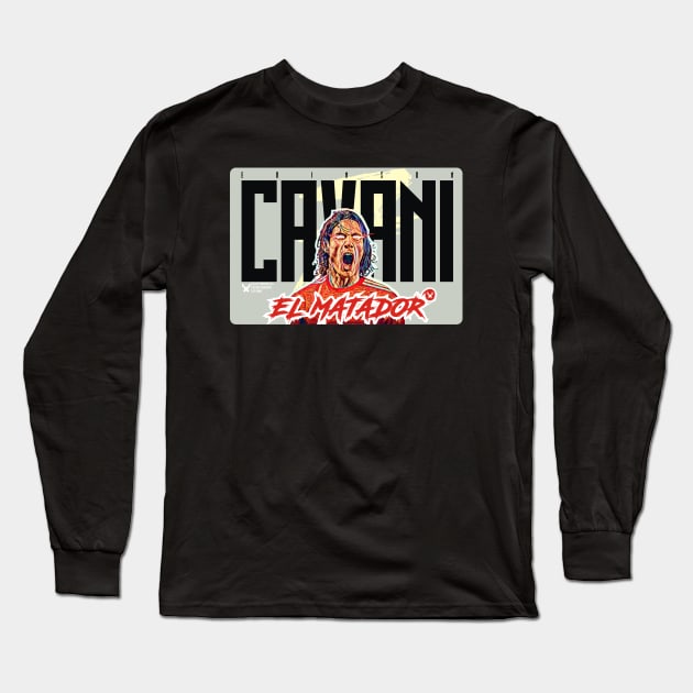 Edinson Cavani Long Sleeve T-Shirt by MUVE